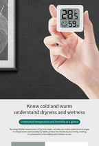 Digital LCD Thermometer Hygrometer – Indoor Temperature Humidity Gauge for Home