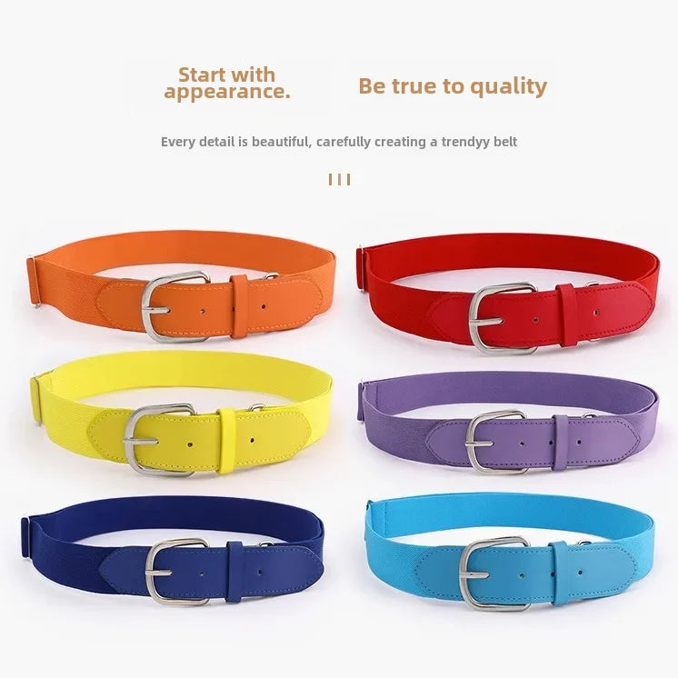 Adjustable Elastic Golf Belt – Durable Rubber Waistband for Outdoor Sports