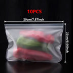 Silicone Food Storage Bags – Leakproof Reusable Containers for Freezer Kitchen