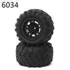 RC Car Spare Parts – Oil Shock Absorbers and Tires for 1/16 Scale Models