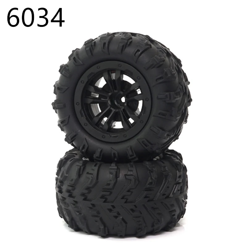 RC Car Spare Parts – Oil Shock Absorbers and Tires for 1/16 Scale Models