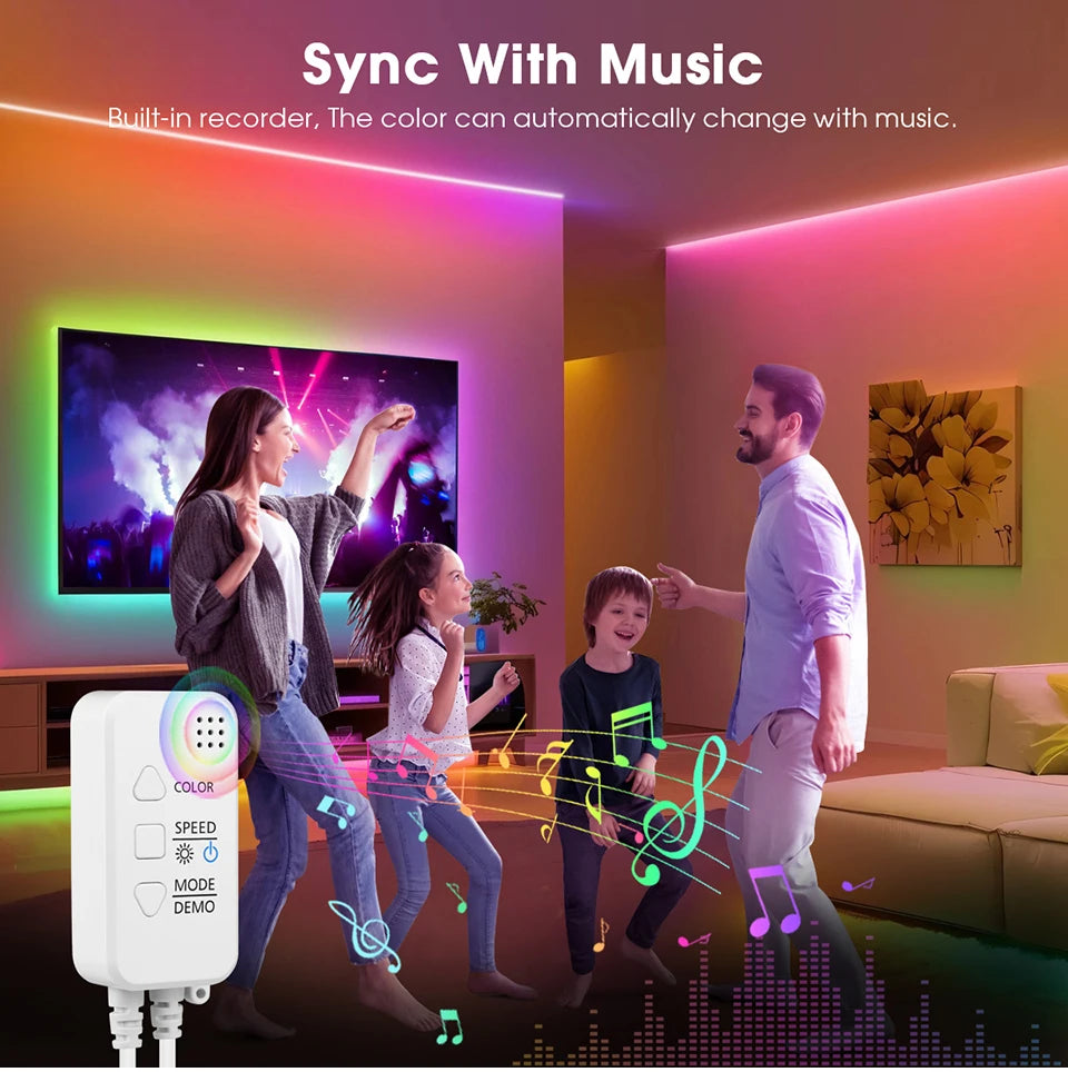 Addressable COB LED Strip Light – RGBIC WIFI Tape for Smart Home Decor