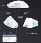 Wireless Gaming Mouse – RGB Ergonomic Bluetooth PC Mouse for Esports