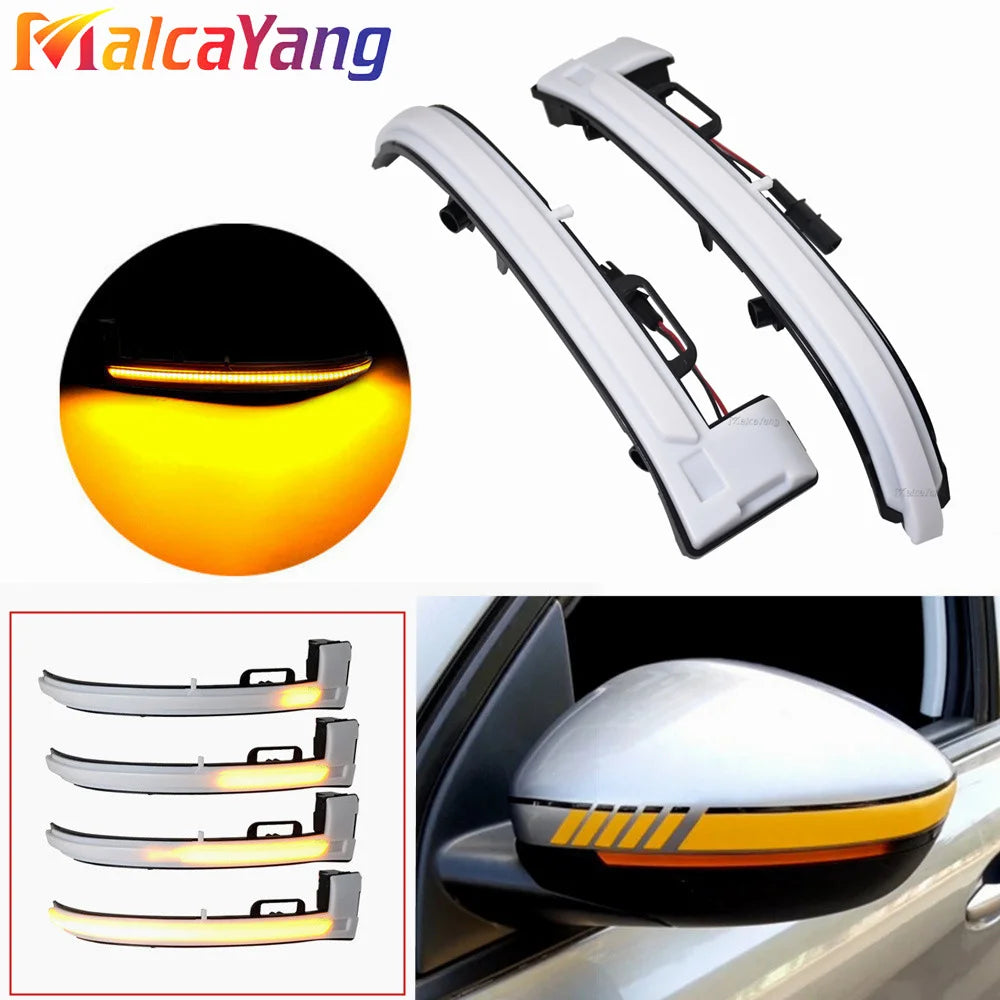 Dynamic LED Side Mirror Indicators – Sequential Turn Signals for Peugeot 308