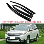 Window Deflector Set – Rain and Sun Guards for Toyota Highlander 2008-2013