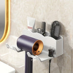 Wall Mounted Hair Dryer Holder – Adhesive Bathroom Storage Bracket