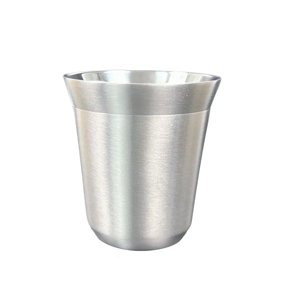 Double Wall Insulated Espresso Cups – Stainless Steel Mugs for Home and Camping