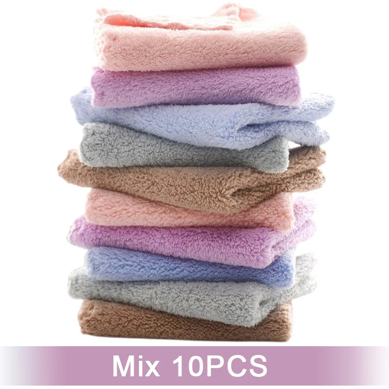 Coral Fleece Microfiber Towels – Thickened Soft Absorbent Cloth for Home Bath