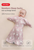 Cotton Baby Sleeping Bag – Anti-Shock Swaddle for Newborn Sleep