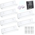 Acrylic Vinyl Record Wall Mount – Clear Display Shelf for Music Collectors