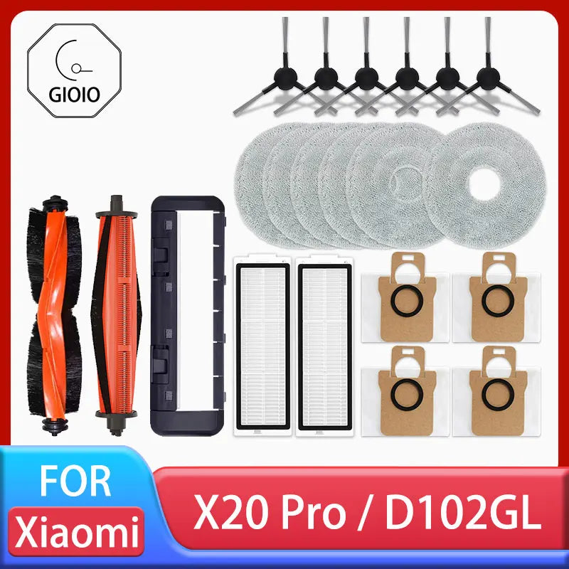 Replacement Accessory Kit – Brushes and Filters for Xiaomi Robot Vacuum X20