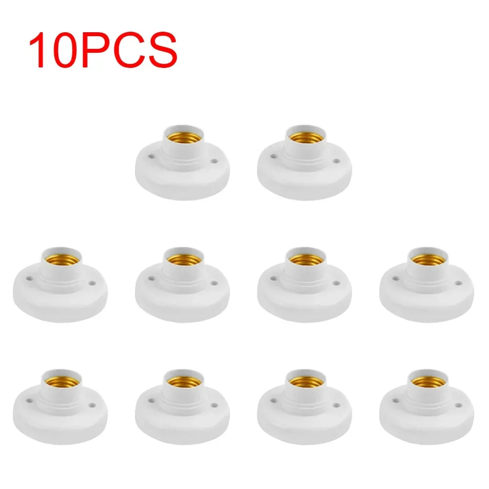 E27 Screw Light Bulb Socket – Ceiling Lamp Holder Base for Home Lighting