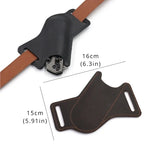 Leather Folding Knife Sheath – Anti-Scratch Belt Holster for Camping Tools