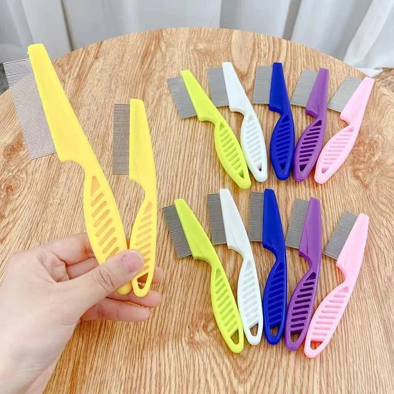 Stainless Steel Flea Comb – Shedding Grooming Tool for Cat and Dog Pets