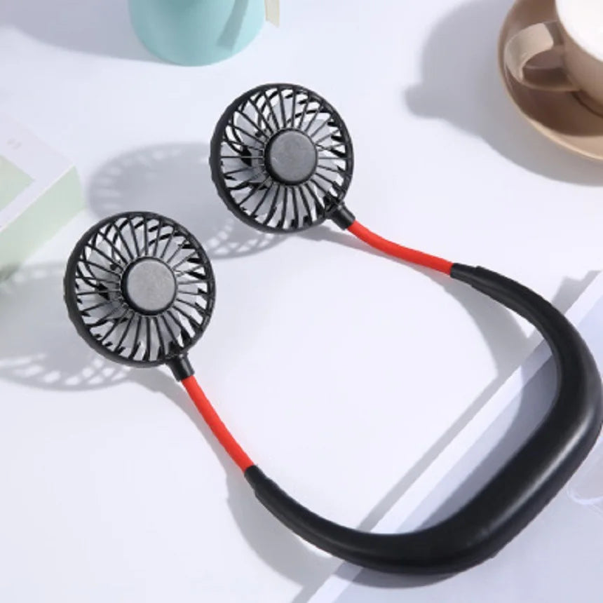 Rechargeable Neck Fan – Portable 3-Speed Hands-Free Cooling for Sports