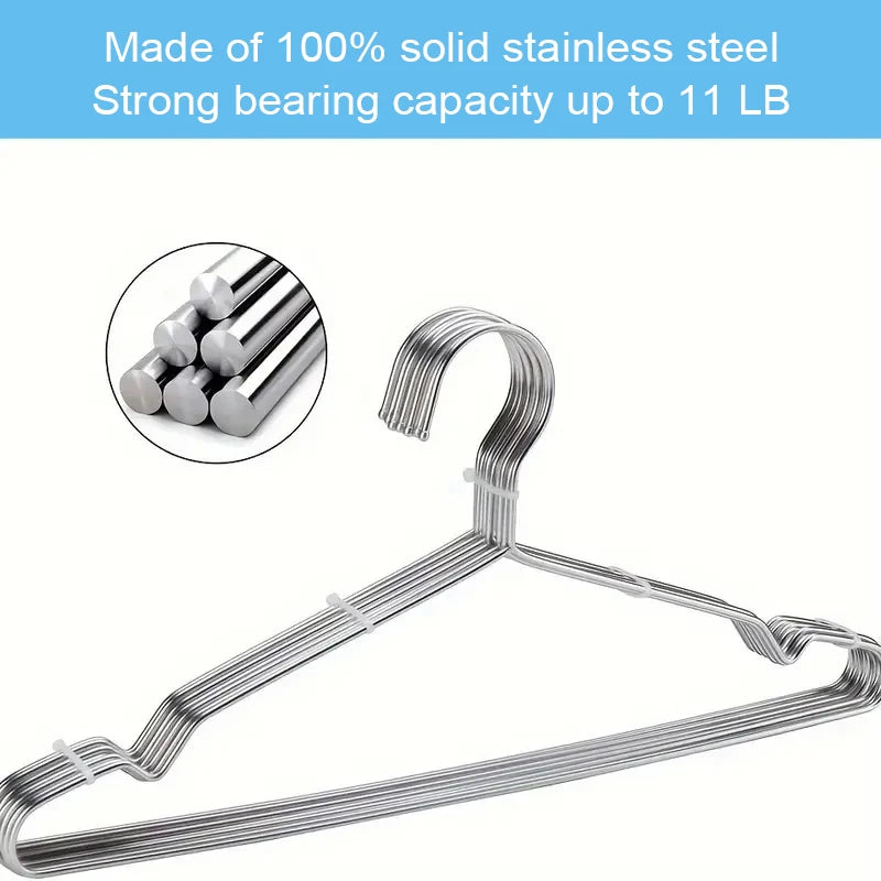 Metal Clothes Hangers – Heavy Duty Non-Slip Racks for Closet Organization