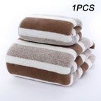 Bamboo Charcoal Coral Velvet Bath Towel – Super Absorbent for Daily Bathroom Use
