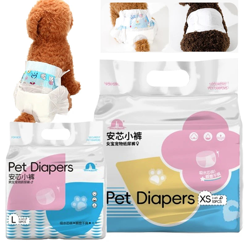 Disposable Male Dog Diapers – Leak-proof Waterproof Shorts for Puppy Care