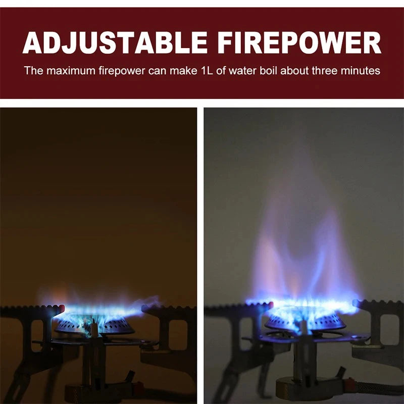 Portable Folding Camping Stove – 3500W High Power for Hiking and Backpacking