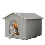 Waterproof Outdoor Pet House – Foldable Winter Cave for Small Dogs and Cats