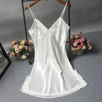 Lace Patchwork Camisole Nightdress – Sexy Sleepwear for Wedding Night