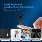 Mini Keychain Voice Recorder – Portable Digital Dictaphone for Meetings and Lectures