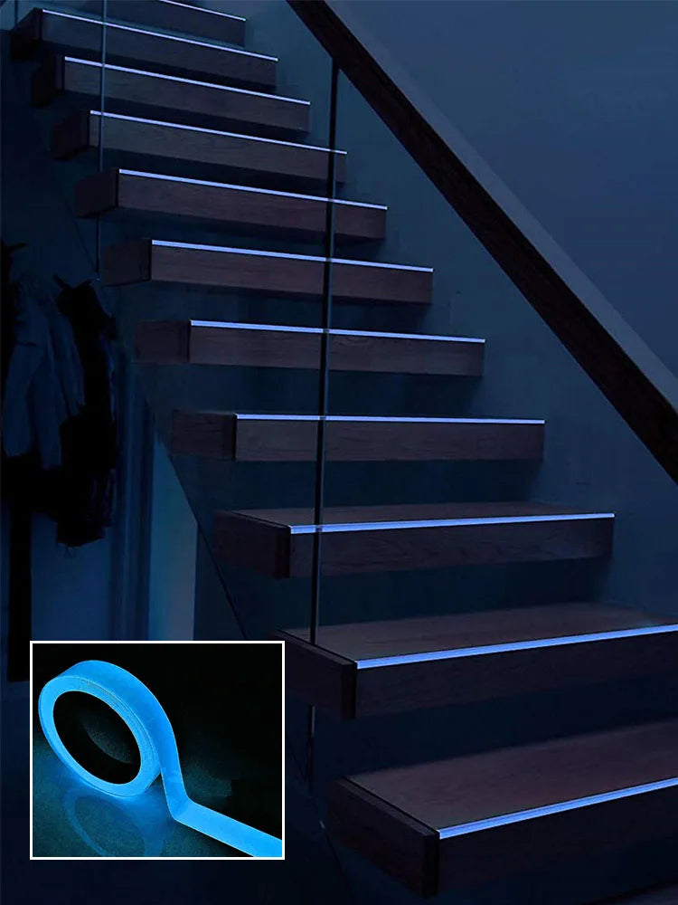 3m Fluorescent Luminous Tape – Glow in the Dark Safety Strip for Home Stairs