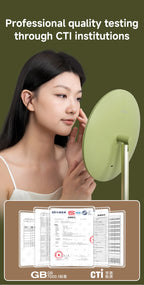 Adjustable LED Makeup Mirror – Metal Desktop Vanity Light for Daily Beauty