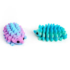 Articulated 3D Printed Hedgehog Figurine – Flexible Desk Decor for Home Office