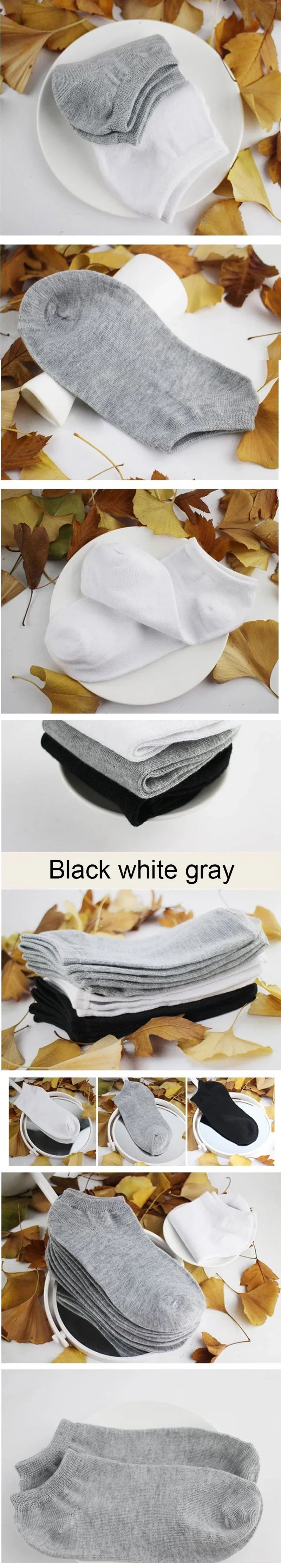 Breathable Cotton Ankle Socks – Solid Color Athletic Wear for Women