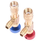 R410A to R22 Refrigeration Charging Adapter – Brass HVAC Hose Valve