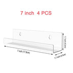 Clear Acrylic Vinyl Record Wall Mount – Floating Album Display for Home Decor