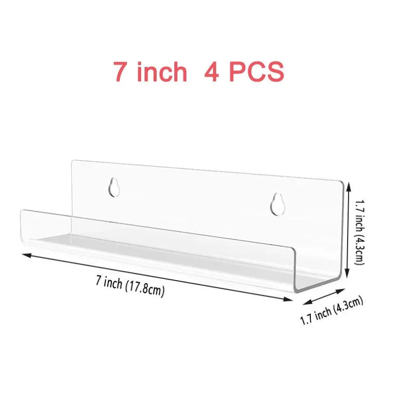 Clear Acrylic Vinyl Record Wall Mount – Floating Album Display for Home Decor