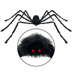 Giant Plush Spider Decoration – 30-200cm Horror Prop for Halloween Party