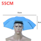 Hands-Free Umbrella Hat – Waterproof Sunscreen Headwear for Hiking and Camping