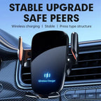 Wireless Car Charger Phone Holder – Fast Charging Mount for iPhone and Android