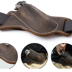 PU Leather Folding Knife Sheath – Anti-Scratch Belt Holder for Camping Tools
