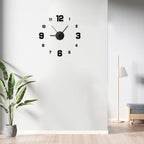 Frameless DIY Wall Clock – Modern Silent Decal for Home and Office Decor