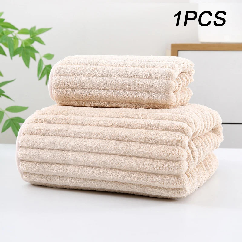 Bamboo Charcoal Coral Velvet Bath Towel – Super Absorbent for Daily Bathroom Use