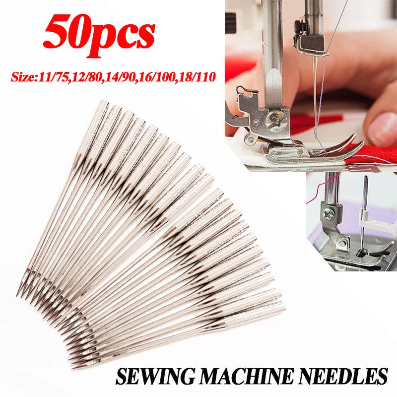 Universal Sewing Machine Needles – Assorted Sizes for Home Fabric Projects