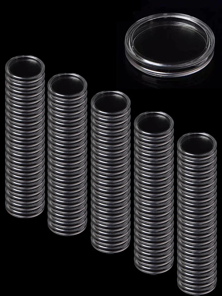 Clear Coin Capsules – 40mm Protective Storage Case for Numismatic Collection