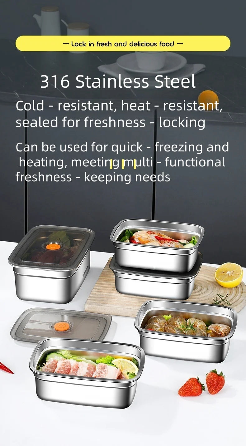 Stainless Steel Bento Box – Leak-Proof Food Container for Camping and Lunch
