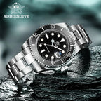 ADDIESDIVE Quartz Dive Watch – Stainless Steel Ceramic Bezel for Scuba Diving