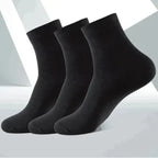 Cotton Mid-calf Socks – Solid Colour Daily Wear for Men