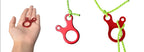 3-Hole Tent Rope Adjusters – Anti-Slip Snail Buckles for Outdoor Camping