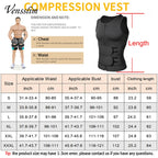 Men Compression Waist Trainer Vest – Slimming Sauna Shirt for Workout Fitness