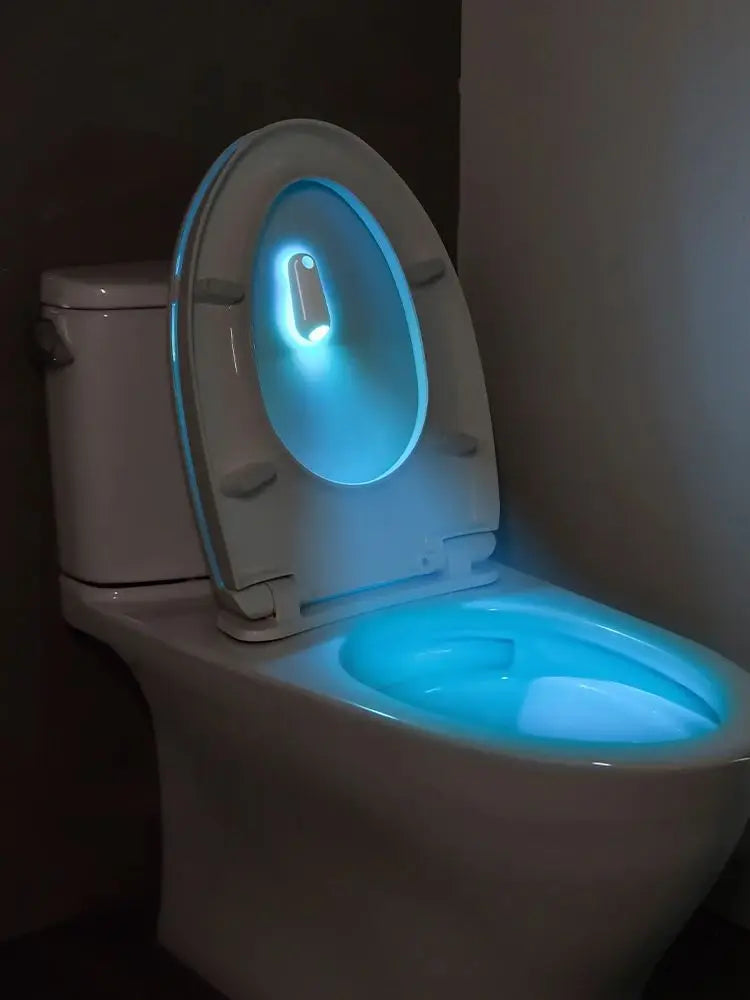 Motion Sensor Toilet Night Light – 7-Color LED Glow for Bathroom Decor