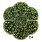 Half Round Flatback Pearl Beads – Assorted Sizes for DIY Jewelry and Nail Art