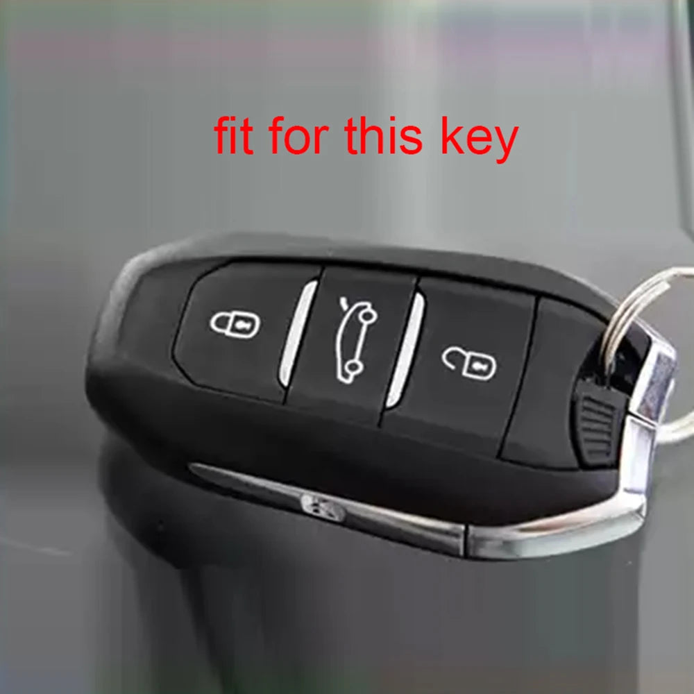 Silicone Car Key Fob Cover – Protective Remote Case for Peugeot and Citroen