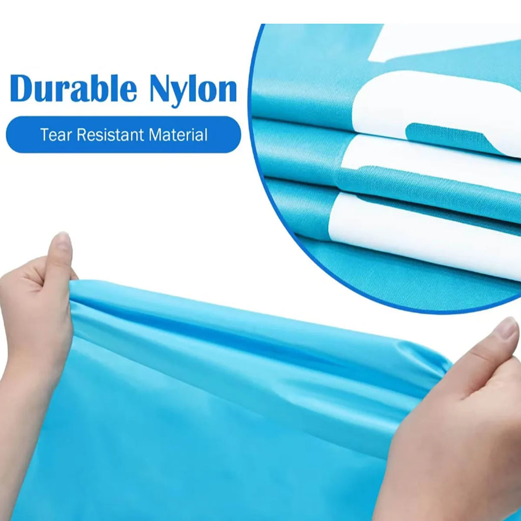 Nylon Drawstring Laundry Bag – Smile Shape Washable Pouch for Travel Storage